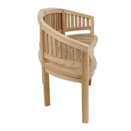 Charles Bentley Solid Wooden Teak Garden Outdoor San Diego Bench 5.2Ft 3 Seater - thumbnail 5