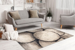 RugsX Carpet Fusion 9612 Cream Beige - Tree Wood, Modern, Abstract 80X150 Cm - thumbnail 1