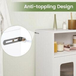 Bathroom Cabinet Freestanding Cabinet With 2 Doors - thumbnail 5