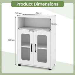 Bathroom Cabinet Freestanding Cabinet With 2 Doors - thumbnail 2