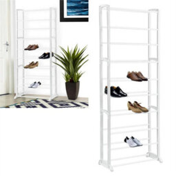 10 Tier Vertical Shoe Rack Tall Narrow Shelf Storage Organizer - thumbnail 5