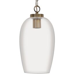 GoodHome Rochford Vintage Satin Antique Brass Effect Pendant Ceiling Light, (Dia)170mm - thumbnail 4