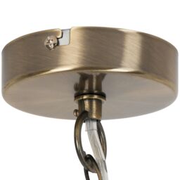 GoodHome Rochford Vintage Satin Antique Brass Effect Pendant Ceiling Light, (Dia)170mm - thumbnail 5