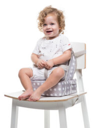 Btl Easy Up Toddler Feeding Booster Seat - White Stars - thumbnail 2