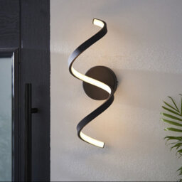 Luminosa Lighting Luminosa Astral Modern Integrated Led Bathroom Wall Light Textured Black, Warm White, Ip44 - thumbnail 4