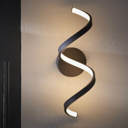 Luminosa Lighting Luminosa Astral Modern Integrated Led Bathroom Wall Light Textured Black, Warm White, Ip44 - thumbnail 3