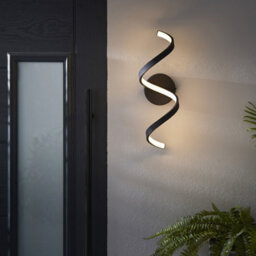Luminosa Lighting Luminosa Astral Modern Integrated Led Bathroom Wall Light Textured Black, Warm White, Ip44 - thumbnail 2