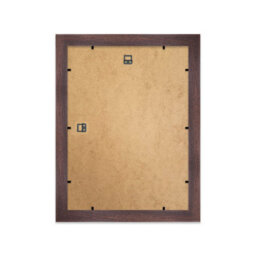 "18X18"" Walnut Picture Frame - 18X18"" Square Frame With 17X17"" Mount For 18X18""/17X17"" Pictures Moderrn Style Thin Edge, 1 Pack" - thumbnail 3