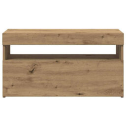 Berkfield Modern Tv Cabinet With Led Lights Artisan Oak 75X35X40 Cm Engineered Wood - thumbnail 7
