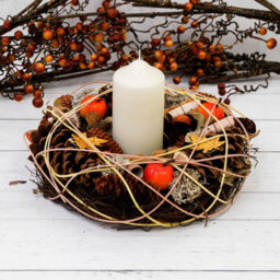 Annibells Rustic Autumn Halloween Door Wreath (7628) - thumbnail 2