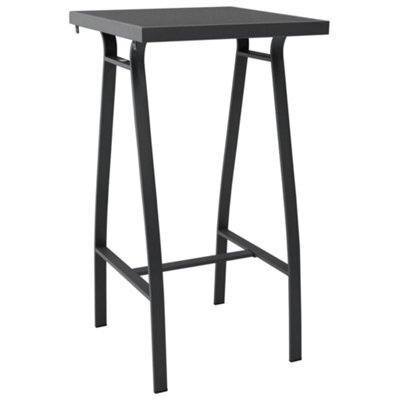 Berkfield Garden Bar Table Black 60X60X110 Cm Tempered Glass - image 1