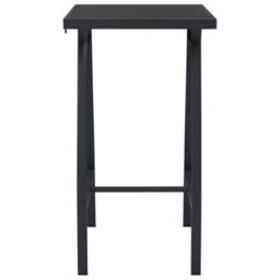 Berkfield Garden Bar Table Black 60X60X110 Cm Tempered Glass - thumbnail 2