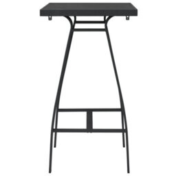 Berkfield Garden Bar Table Black 60X60X110 Cm Tempered Glass - thumbnail 3