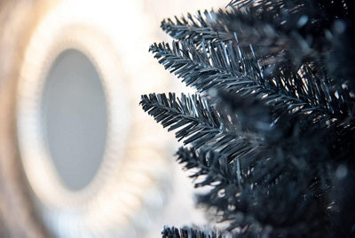 Shatchi 6Ft Tasmanian Mixed Colours Shiny Tinsel Pencil Tips Luxurious Slim Artificial Christmas Tree Branches - image 1