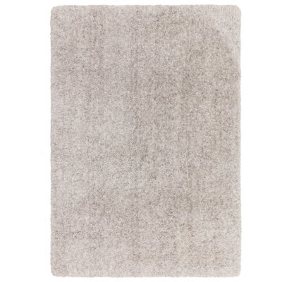 Silver Luxurious , Modern , Plain , Shaggy Easy To Clean Rug For Living Room, Bedroom - 160Cm X 230Cm - image 1