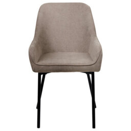 Beliani Set Of 2 Dining Chairs Loverna Corduroy Beige - thumbnail 5