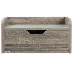 Wyld Haus Rereno Set Of 2 Grey Floating Wall-Mounted Bedside Tables With Drawer, 40W X 30D X 19.5H Cm Each - thumbnail 6