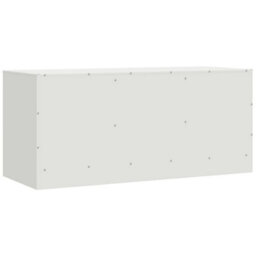 Berkfield Tv Cabinet White 99X39X44 Cm Steel - thumbnail 9