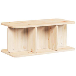 Berkfield Coffee Table Natural 80 X 39.5 X 33.5 Cm Solid Pine Wood - thumbnail 2