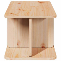 Berkfield Coffee Table Natural 80 X 39.5 X 33.5 Cm Solid Pine Wood - thumbnail 6
