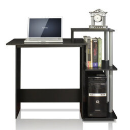 Walplus Furinno Efficient Home Laptop Notebook Computer Desk,black/grey - thumbnail 5