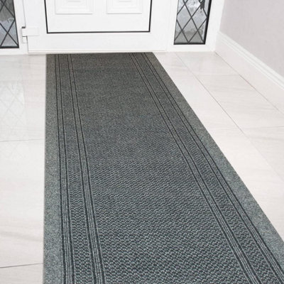 eXtreme Carpet Runner For Hallways, Kitchen, And Living Room. Aztec Grey 66Cm Wide X 5M Long