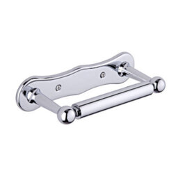 Homestylestore Chrome Wall Hung Bathroom Toilet Roll Holder