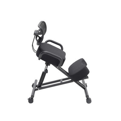 Ergonomic Kneeling Stool Office Chair Correct Sitting Posture Seat With Backrest - image 1