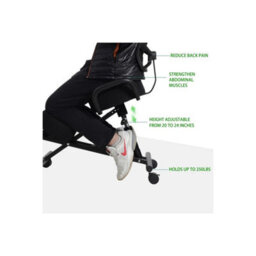 Ergonomic Kneeling Stool Office Chair Correct Sitting Posture Seat With Backrest - thumbnail 4