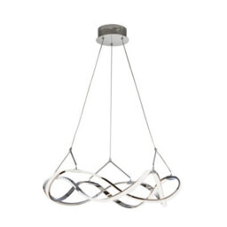 Luminosa Lighting Luminosa Molly Integrated Led Ceiling Pendant Chrome - Uk Stock - thumbnail 2