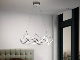 Luminosa Lighting Luminosa Molly Integrated Led Ceiling Pendant Chrome - Uk Stock - thumbnail 1