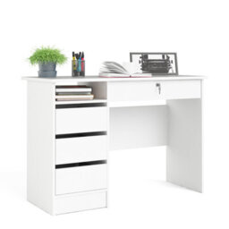 Furniture To Go Function Plus Desk White 4 Handleless Drawers  (W) 109.3 X (H) 75.6 X (D) 48.5Cm - thumbnail 4