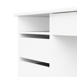 Furniture To Go Function Plus Desk White 4 Handleless Drawers  (W) 109.3 X (H) 75.6 X (D) 48.5Cm - thumbnail 5