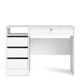 Furniture To Go Function Plus Desk White 4 Handleless Drawers  (W) 109.3 X (H) 75.6 X (D) 48.5Cm - thumbnail 3