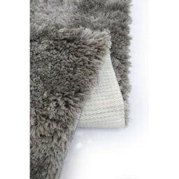 Melrose Super Soft Washable Shaggy Grey Area Runner Rug 067/180Cm - thumbnail 4