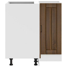 Berkfield Kitchen Corner Base Cabinet Lucca Brown Oak Engineered Wood - thumbnail 7