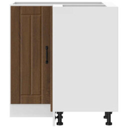 Berkfield Kitchen Corner Base Cabinet Lucca Brown Oak Engineered Wood - thumbnail 5