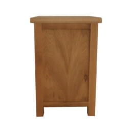 Home Furniture Group Oakcroft Swr1 Rustic Medium Wood 3-Drawer Bedside Table Fully Assembled With Dark Metal Handles - thumbnail 5
