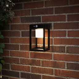 4Lite Antheia Outdoor Solar Wall Lantern (Anthracite) 300Lm Warm White Ip54 Rated Solar Wall Mounted Light - 4L2/6021 - thumbnail 2