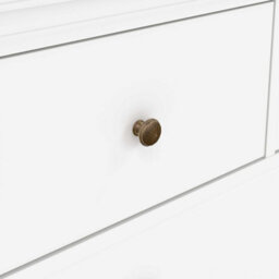 Wyld Haus Osaka Farmhouse 4-Drawer White Wooden Chest With Gloss Finish - thumbnail 8