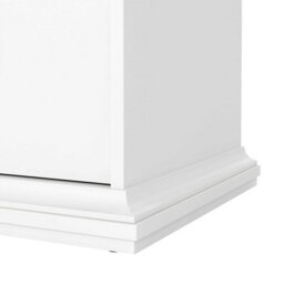 Wyld Haus Osaka Farmhouse 4-Drawer White Wooden Chest With Gloss Finish - thumbnail 9
