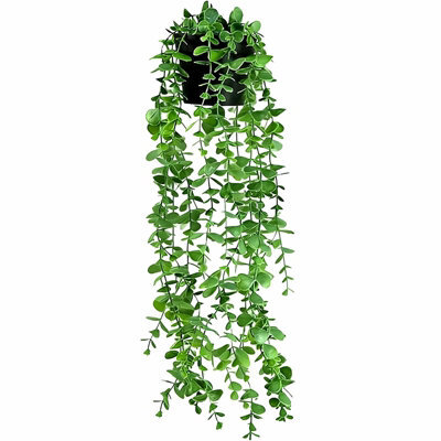 Artificial Hanging Plants: Dutch Bean, Mandala, And Eucalyptus Leaves Artificial Plants For Living Room, Wall, Home, And Terrace - image 1