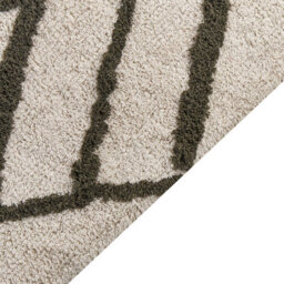 Beliani Rug Yesilkoy Dark Green 160 X 230 Cm Cotton - thumbnail 1