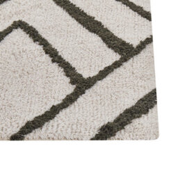 Beliani Rug Yesilkoy Dark Green 160 X 230 Cm Cotton - thumbnail 6