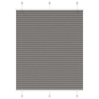 Berkfield Pleated Blind Anthracite 110X150 Cm Fabric Width 109.4 Cm Polyester - image 1