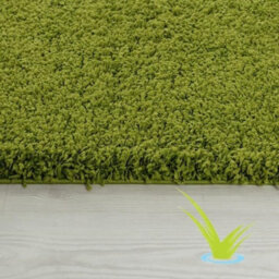 STALWART Modern Shaggy Rug - 5Cm Thick Pile, Non-Slip, Soft Touch Carpet - Washable Area Rugs (Green, 160X230 Cm) - thumbnail 5