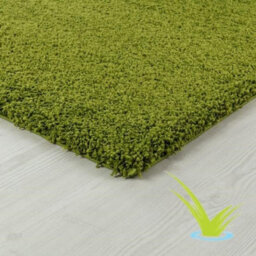 STALWART Modern Shaggy Rug - 5Cm Thick Pile, Non-Slip, Soft Touch Carpet - Washable Area Rugs (Green, 160X230 Cm) - thumbnail 4