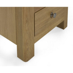 Oakham Premium Hudson Limed Oak 3 Drawer Bedside Unit - thumbnail 6