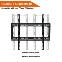 "Sundaze 26""-65"" Fixed Tv Wall Bracket For Led Lcd Plasma & Curved Screens" - thumbnail 2