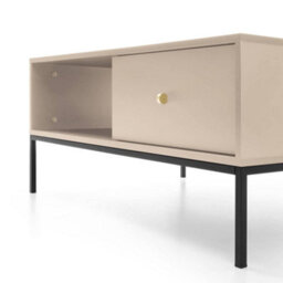 Arte Elegant Mono Coffee Table H460mm W1040mm D680mm In Beige - Stylish Storage For Modern Living - thumbnail 4